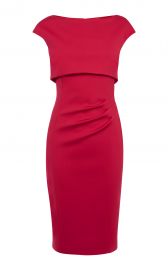 DOUBLE LAYER PENCIL DRESS at Karen Millen